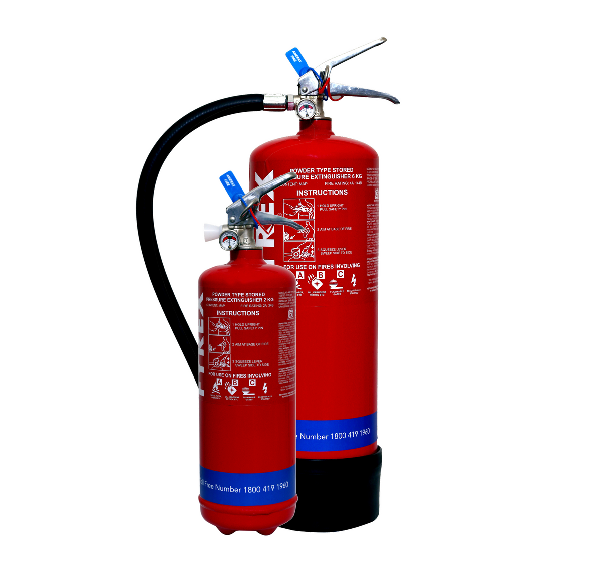 ALL TYPES OF PORTABLE AND MOBILE FIRE EXTINGUISHERS